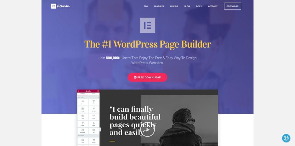 Elementor Page Builder WordPress