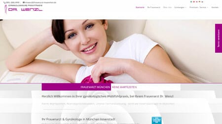 Arzt homepage Design