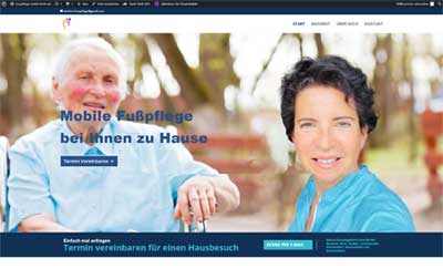 Homepage Fußpflege